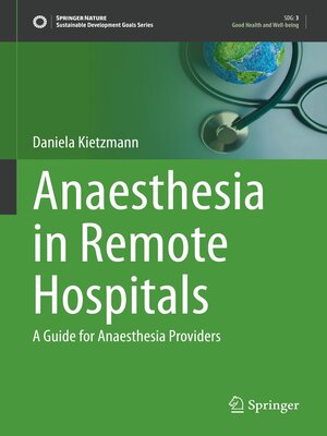 cover image of Anaesthesia in Remote Hospitals